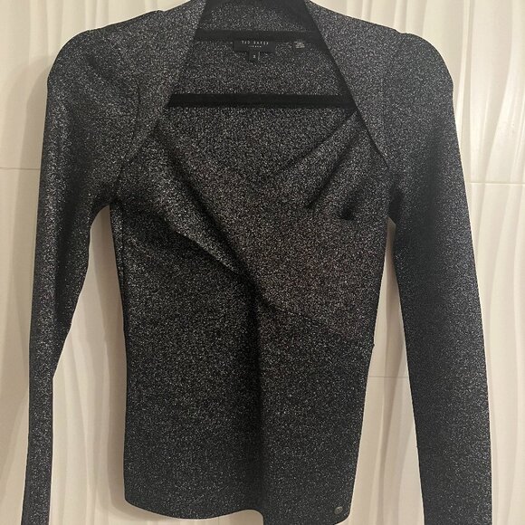 Ted Baker Eloisy Crossover Knit Top Sz 2 (Small) NWOT - Picture 1 of 5
